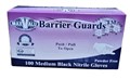 NITRILE GLOVES BLACK MEDIUM SUPER STRENGTH PK 100 CTN 1000