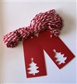 GIFT TAG CHRISTMAS TREE WITH TWINE PK100