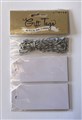 GIFT TAGS WHITE WITH STRING PK10