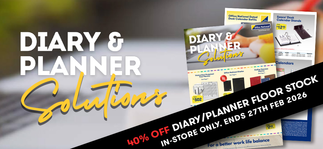 2026 Diary and Planner Clearance Floor Stock only